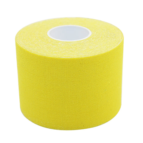 Kinesiology Tape By COMOmed Water Resistant Uncut Sports Tape Latex Free(Yellow)