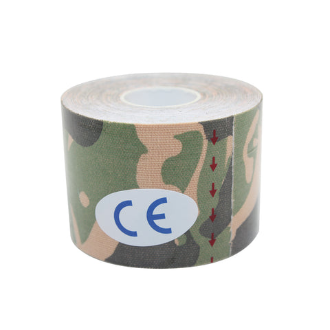 Kinesiology Tape By COMOmed Water Resistant Uncut Sports Tape Latex Free(Camo Green)