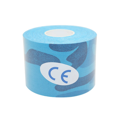 Kinesiology Tape By COMOmed Water Resistant Uncut Sports Tape Latex Free(Camo Blue)
