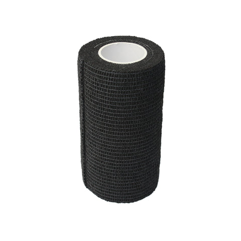 VETWRAP 4” x 5 Yards Black Beige Self Adhesive Bandage Wrap for People & Pets